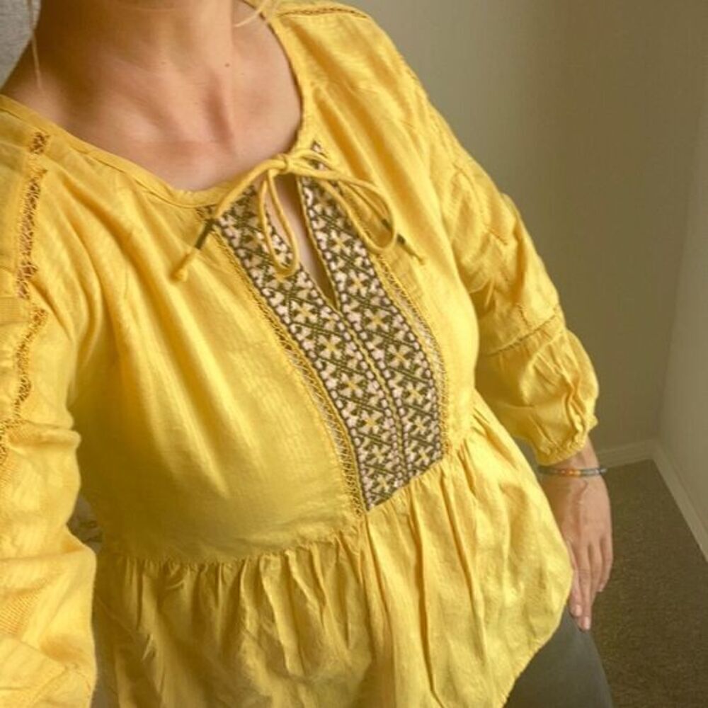 Boho peasant blouse 
